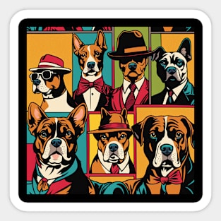 Dogs Squad - Pop art Sticker